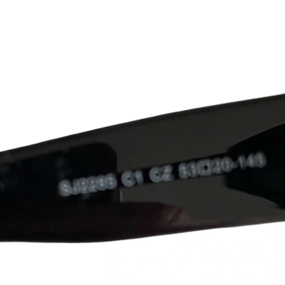 SOJOS Black Rectangle Sunglasses Star Detail Retro Y2K UV400